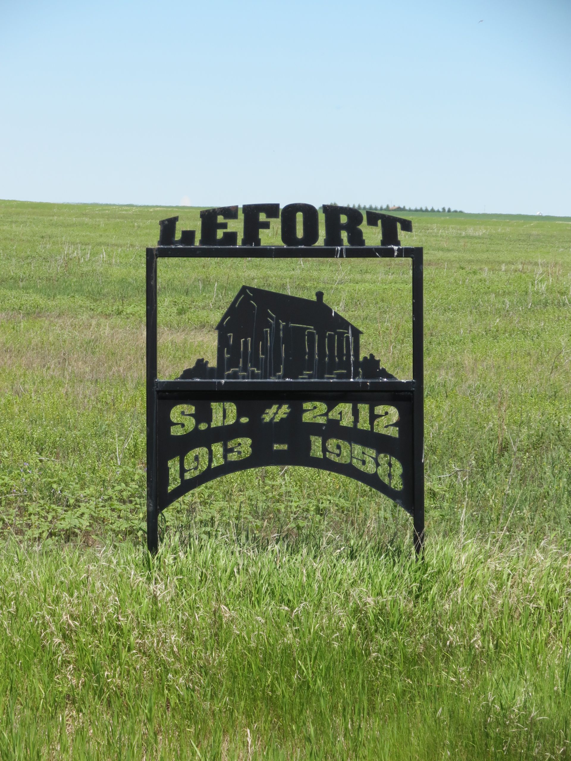 Lefort School District 2412, 1913-1958, south west section 2 township 11 range 4 west of the third meridian, near Gravelbourg, south west section 1 township 11 range 5 west of the third meridian,    